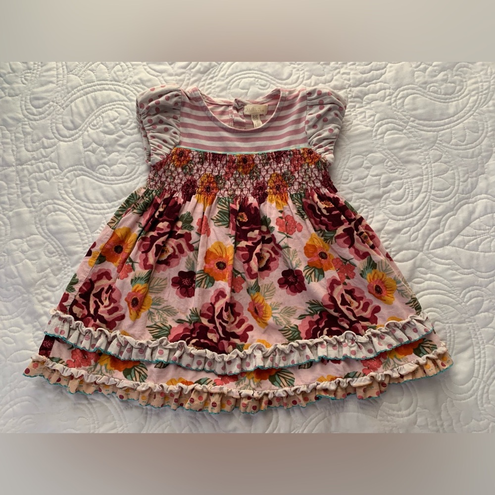 Matilda Jane Tea Time Floral Corduroy Dress 18-24mo